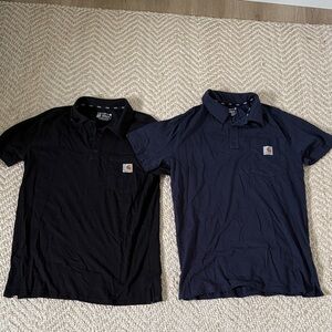 Carhartt Force Men's Polo Shirts in Black and Navy